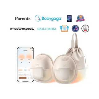 eufy Security Eufy Tragbare Milchpumpe Mit Wärmefunktion S1, Branchenführende HeatFlow-Technologie, App-gesteuertes OptiRhythm, Klinische Saugkraft,