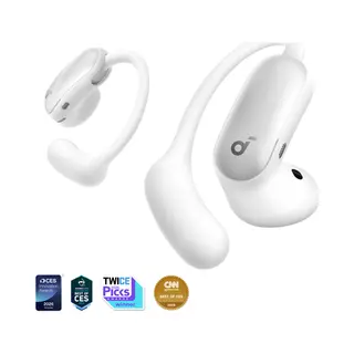 Soundcore AeroFit 2 Pro 2-in-1 Hybrid Earbuds, White