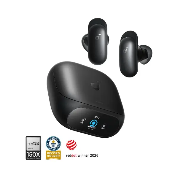 Soundcore Liberty 5 Pro By Anker, Anker Thus Al Chip, Kristalheldere Gesprekken, Noise Cancelling Oordopjes, Draadloze Oordopjes, Anc Met 6, 5 U/28 U, thumbnail