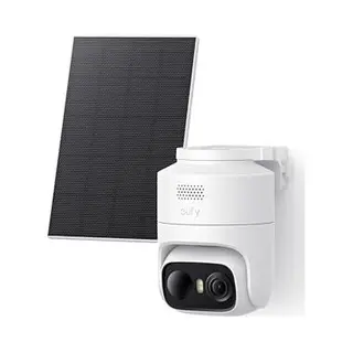 Eufy Security EufyCam C37, Kabellose 2K Outdoor-Überwachungskameras Mit 360° Ki-Tracking (Pan & Tilt), Solar, Gesichtserkennung, Farb-Nachtsicht,