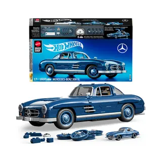 Hot Wheels Mattel Brick Shop Mercedes-Benz 300 Sl Building Toy Kit (1600 Pieces), for Collectors