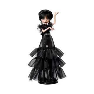 Monster High Wednesday Collectible Doll, Rave’N Wednesday in Black Gown Inspired by Dance Scene