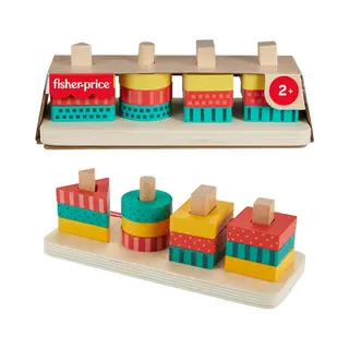 Fisher-Price Houten Vormstapelaar