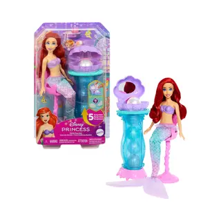 Mattel Disney Princess Ariel Vanity Pop Mermaid Fashion Doll & Vanity with 5 Pop-Up Surprises