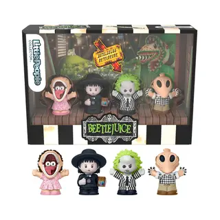 Fisher-Price Little People Collector Beetlejuice Special Edition Set for Movie Fans, 4 Figures