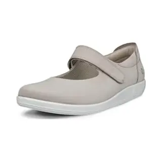 Ecco Hausschuh Ecco Soft 2 Schuhe Mary-Jane Ballerina Grau 207503