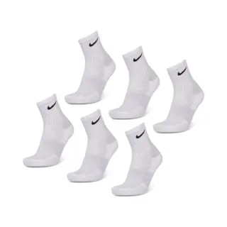 Nike Everyday Cushioned Crew 6 Pack Unisex Socken - Weiß - Größe 34 - 38