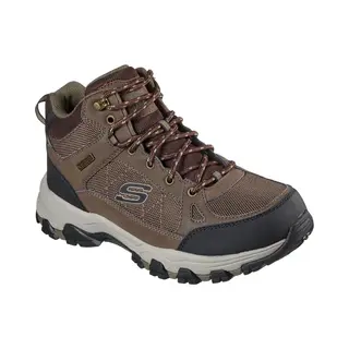 Skechers Men's Selmen Melano Hiking Boot, Chocolate Leather W/Mesh, 10 Uk