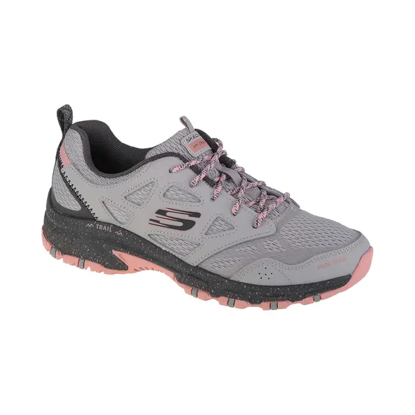 Skechers For Woman. 149821 Hillcrest Pure Escapade Grey Leather Shoes (40), Fabric, Flat, 1 To 3 Cm, Laces, Casual, Pink, Outdoor, Multispor thumbnail