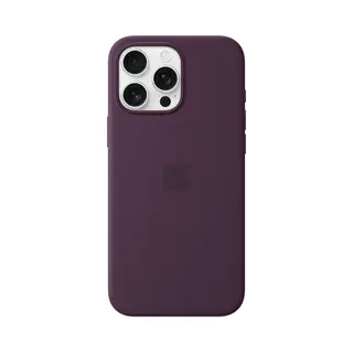 Apple iPhone 16 Pro Max Silikon Case mit MagSafe – Pflaume