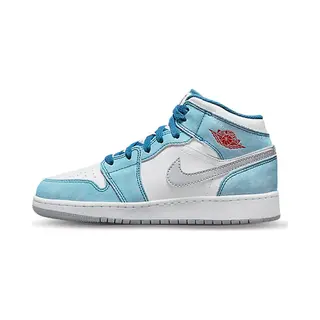 Air Jordan Jordan 1 Mid Se French Blue Light Steel (Gs), Uk 4.5