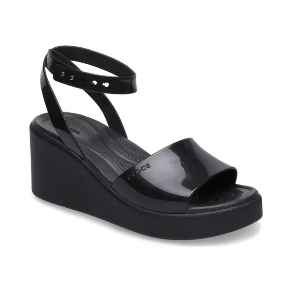Crocs Keilsandalette "Brooklyn Ankle Strap Wedge", Plateausandale, Sandale In Bequemweite G (= Weit) thumbnail