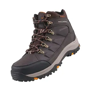 Skechers Mens Relment Daggett Sneaker, Chocolate Synthetic, 8 Uk