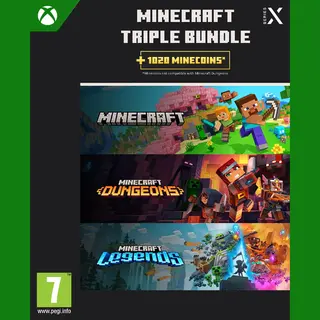 Microsoft Minecraft Triple Bundle (Xsx) Standaard Meertalig Xbox One/One S/Series X/S