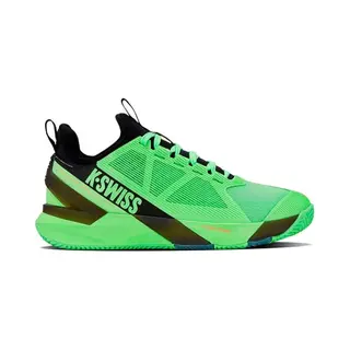 K-Swiss Men's K-Frame Speed Rublo Clay Tennis Shoe, Soft Neon Green/Black/Neon Lava, 10.5 Uk