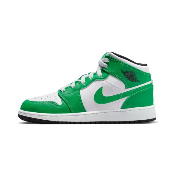 Nike Air Jordan 1 Mid (Gs), Lucky Green, DQ8423-301 thumbnail