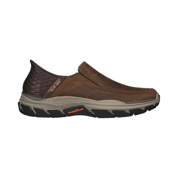 Skechers Slip Ins Respected Cdb Brown Mens Slip-on Shoes 204810 In A Plain Leather In Size 12 thumbnail