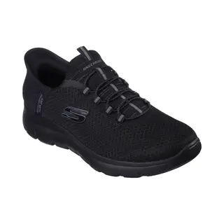 Skechers Für Herren. 232457 Slip-ins Summits High Range Schuhe Schwarz (45), Wohnung, Schnürsenkel, Lässig