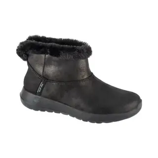 Skechers Slip Ins Chugga Bbk Black Womens Ankle Boots 144800 In A Plain Man-made In Size 7