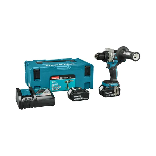Makita DDF492RTJ 18V Li-ion Accu Boor-/schroefmachine Set (2x 5.0Ah Accu) In Mbox - Koolborstelloos thumbnail