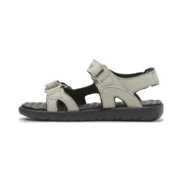 Timberland Unisex For Kids. TB0A43EAJ341 Perkins Row Taupe Sandals (35), Flat, Velcro, Casual, Children's Fashion thumbnail