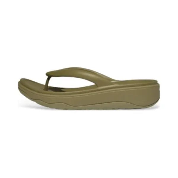 Fitflop Für Damen. HF4-C14 W Relieff Recovery Zehenstegsandalen (36), 3 Bis 5 Cm, Keine, Lässig, Grün thumbnail