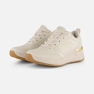Skechers Women's Billion 2 Fine Shine Sneaker, Off White Duraleather/Patent Trim, 5 Uk