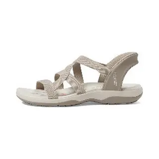 Skechers For Woman. 163460 Reggae Slim Taupe Sandals (39), Flat, None, Casual