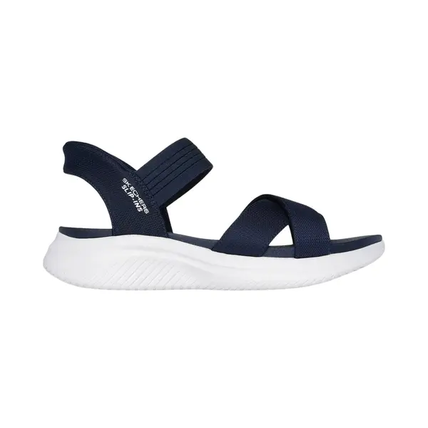 Skechers Women's Ultra Flex 3.0-Never Netter Hands Free Slip-ins Sandal, Navy, 3 Uk thumbnail