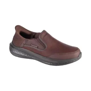 Skechers Men's Slip-Ins Relaxed Fit Slade Cooper Trainers, Red/Brown, 9.5 Uk