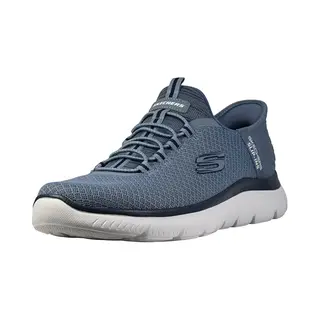 Skechers Herren Summits High Range Turnschuhe, Slate Mesh/Trim, 43 Eu