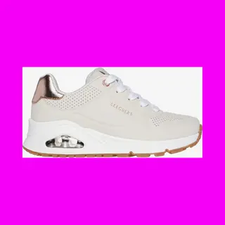 Skechers Uno GEN1 - Shimmer Away Meisjes Sneakers - Naturel
