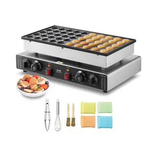 Vevor Mini Pannenkoekenmachine Nederlandse Pannenkoekenmaker 50 Stuks Rvs 1700W