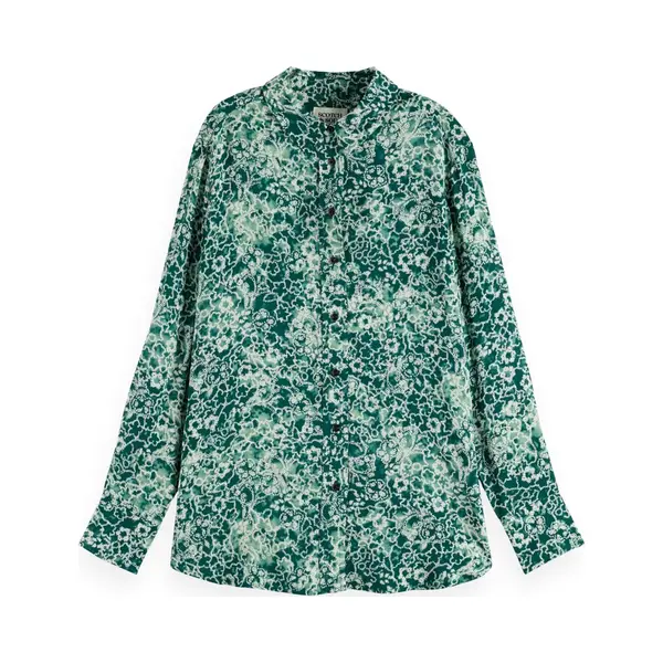 Scotch & Soda Viscose Printed Relaxed Fit Blouse Dames - Maat 40 thumbnail