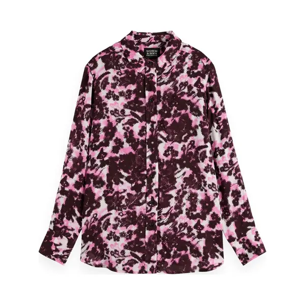 Scotch & Soda Viscose Printed Relaxed Fit Blouse Dames - Maat 38 thumbnail