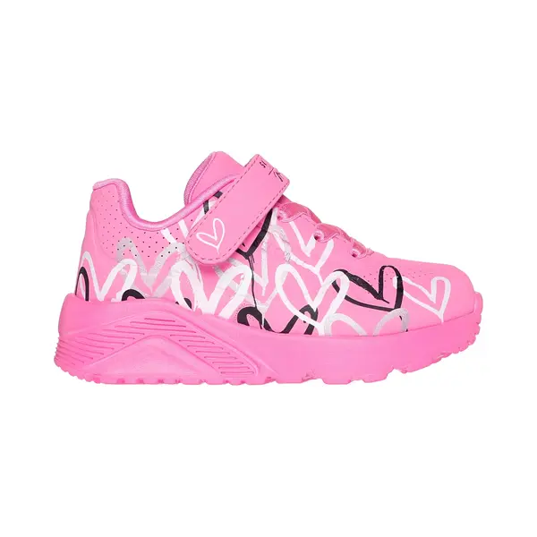 Skechers Sneaker "Uno Lite" Klettschuh Mit Bunten Herzen, Größenschablone Zum Download thumbnail