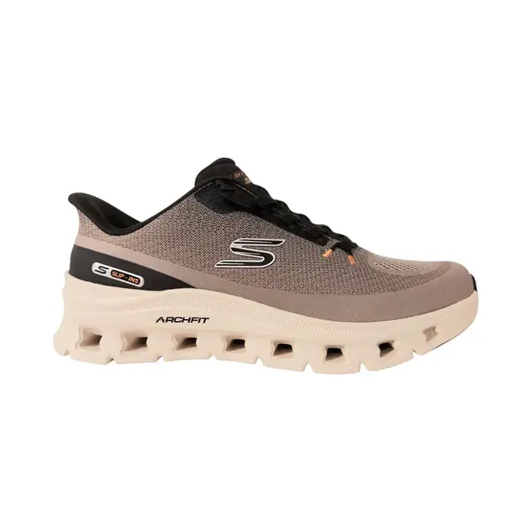 Skechers Arch Fit Glide-Step Pro Sneaker Für Herren, Taupe Knit Black Pu, 42.5 Eu thumbnail