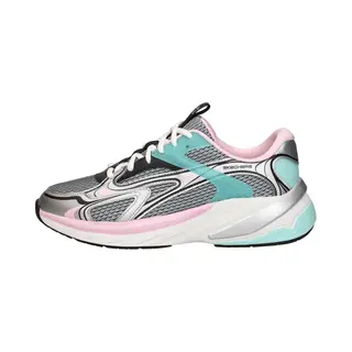 Skechers S2K Sneakers Zilver Synthetisch - Dames - Maat 33