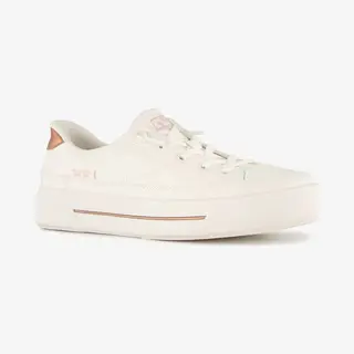 Skechers Women's Hands Free Slip-ins Bobs-Social Sneaker, White, 6 Uk