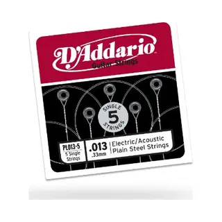 D'Addario PL013 snaar voor muziekinstrumenten Akoestisch/elektrisch 1 stuk(s) Staal Gitaar