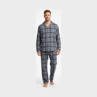 Heren Pyjama Gianvaglia 2502 Grijs/blauw Xl