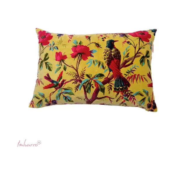 Imbarro Fashion & Home Kussen Paradise L Lime 40 X 60 Cm 100 % Katoen Velvet thumbnail