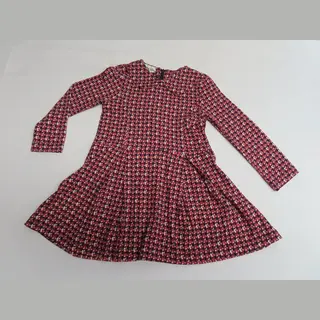 Jurk - Kleed - Meisje - Rood / Blauw / Creme- 2 Jaar 92