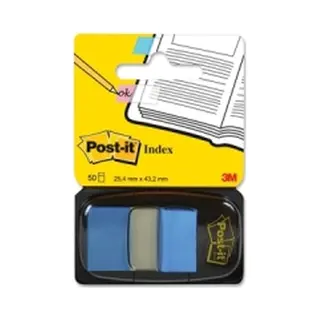 Post-It 680-23 Tab-Register Leerer Registerindex Polyester Blau