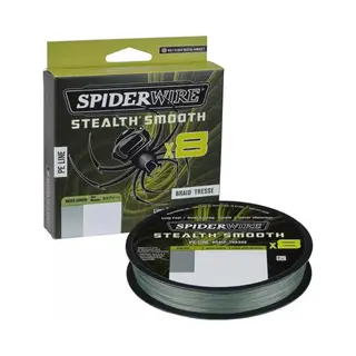 Spiderwire Stealth Smooth Geflecht, 8 Stränge, 300 M, Moss Green – 0, 11 Mm – 10, 3 Kg – 1515595