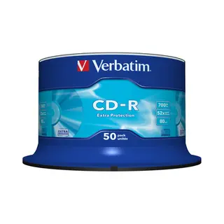 Verbatim Cd-R Extra Protection 700 Mb 52x 50 stuk(s)
