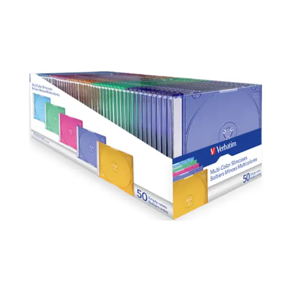 Verbatim 49973 Cd-/Dvd-Aufbewahrungsbox 50 Disks Gemischte Farben thumbnail