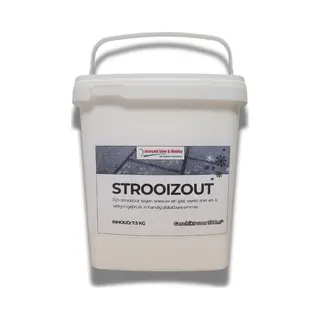 Morsink Dier en Hobby Strooizout 7.5kg I Afsluitbare Emmer I Bestrijdt Gladheid, Sneeuw En Ijzel