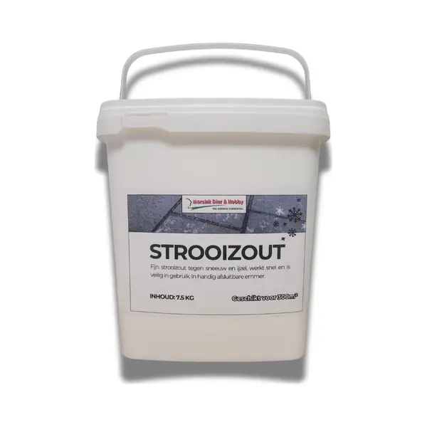 Morsink Dier en Hobby Strooizout 7.5kg I Afsluitbare Emmer I Bestrijdt Gladheid, Sneeuw En Ijzel thumbnail