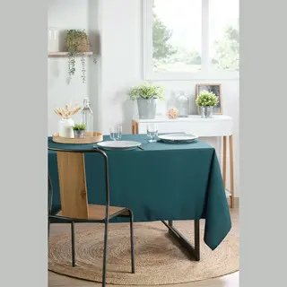 Stof Textiles Tafelkleed Nelson - 145 X 200 Cm - Emerald Groen - Eettafel Tafellakens - Polyester Stof - Tafel Dekken